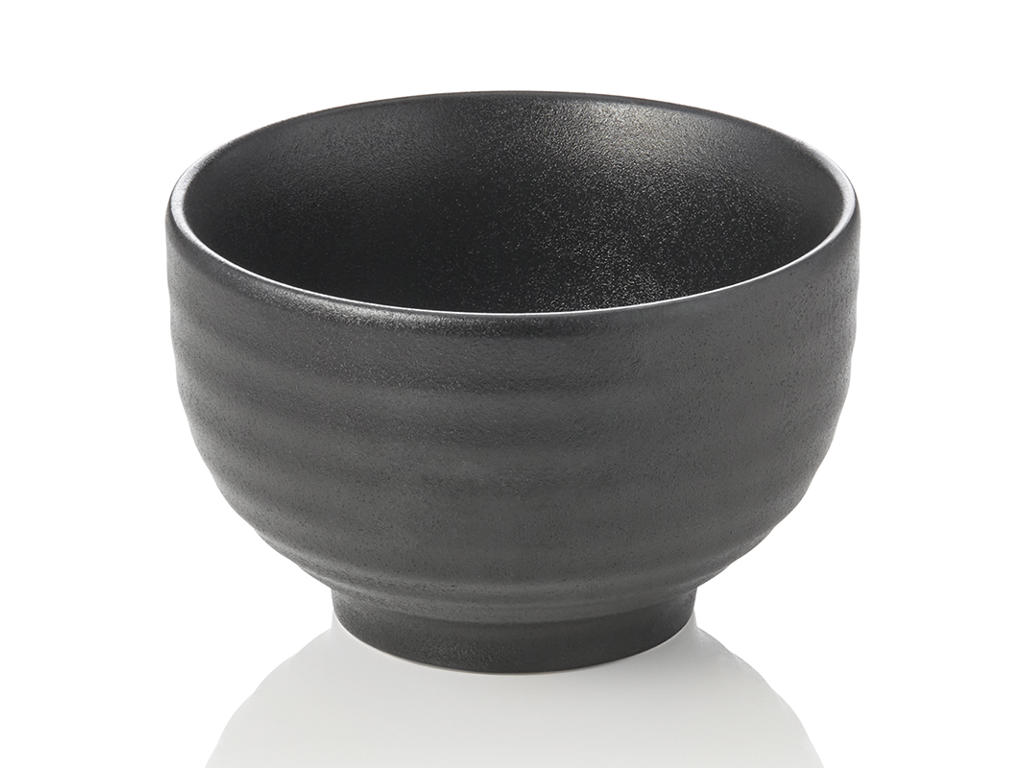 Tazón - Porcelana - Negro - Ø 15,5cm - 0,85ltr - 100x155x155mm