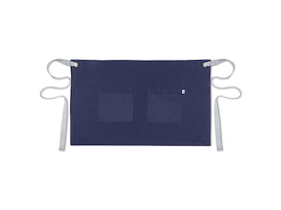 Delantal Azul con Bolsillos 72,5x50 cm