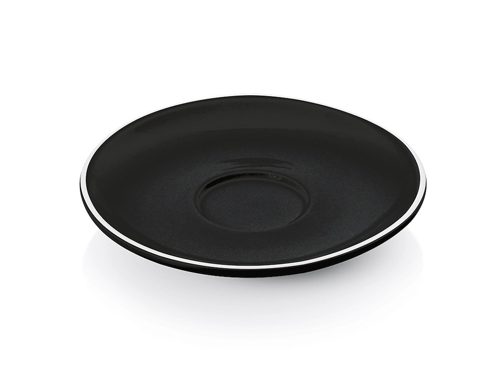 Plato para taza de espresso 4998009 Negro/Blanco
