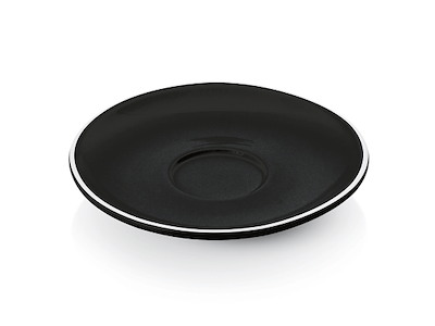 Plato para taza de espresso 4998009 Negro/Blanco
