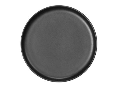Plato - Cerámica - Negro - Ø17,5xH2,5cm