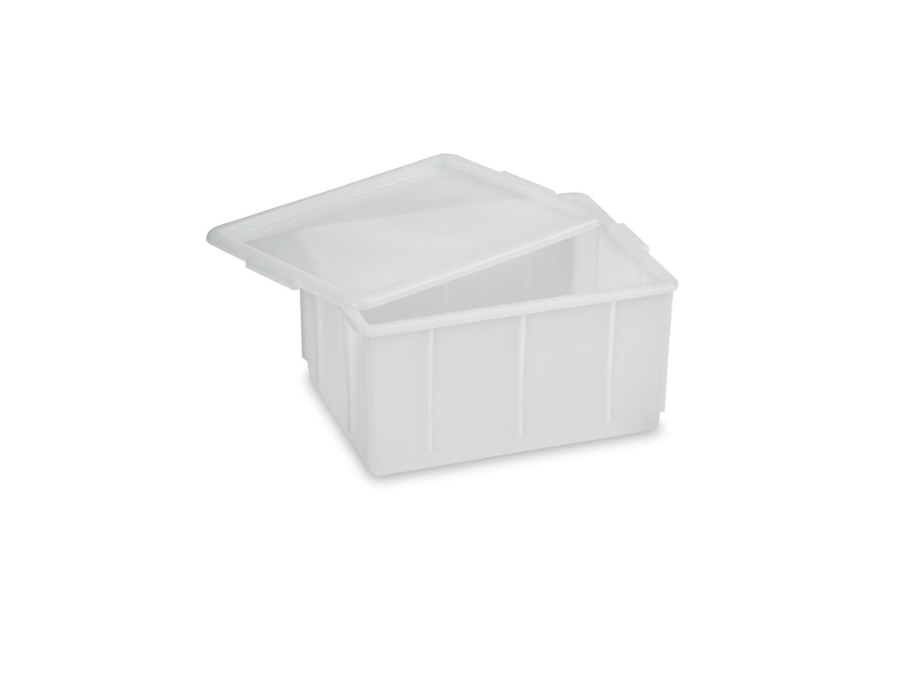 Caja apilable blanca 23 ltr 43x32,5x21 cm sin tapa