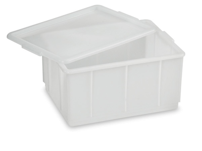 Caja apilable blanca 23 ltr 43x32,5x21 cm sin tapa
