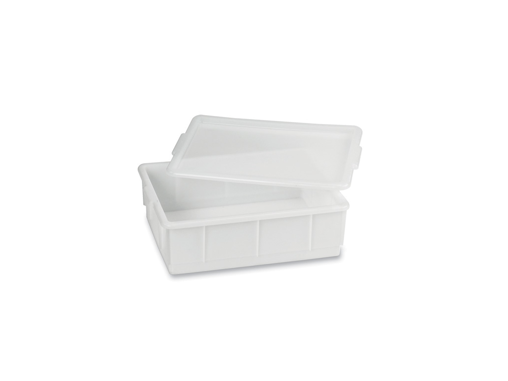 Caja apilable blanca 13 ltr 43x32,5x13 cm - Sin tapa