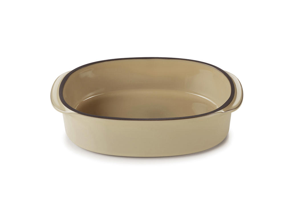 Plato Oval 16x11 cm Beige Caractere Culinaire