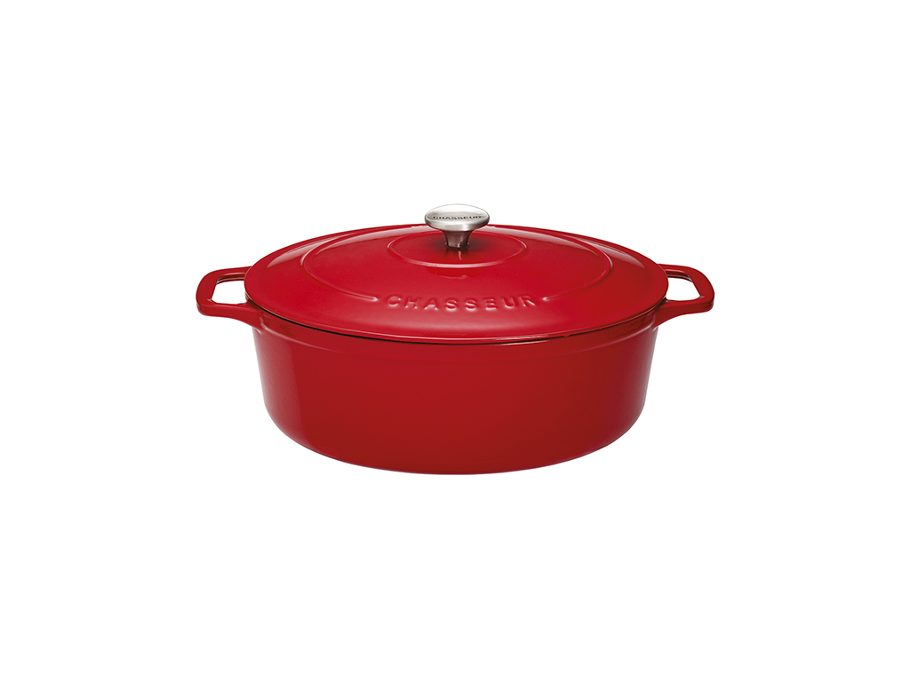 Cacerola Chasseur 31x26 mm oval roja
