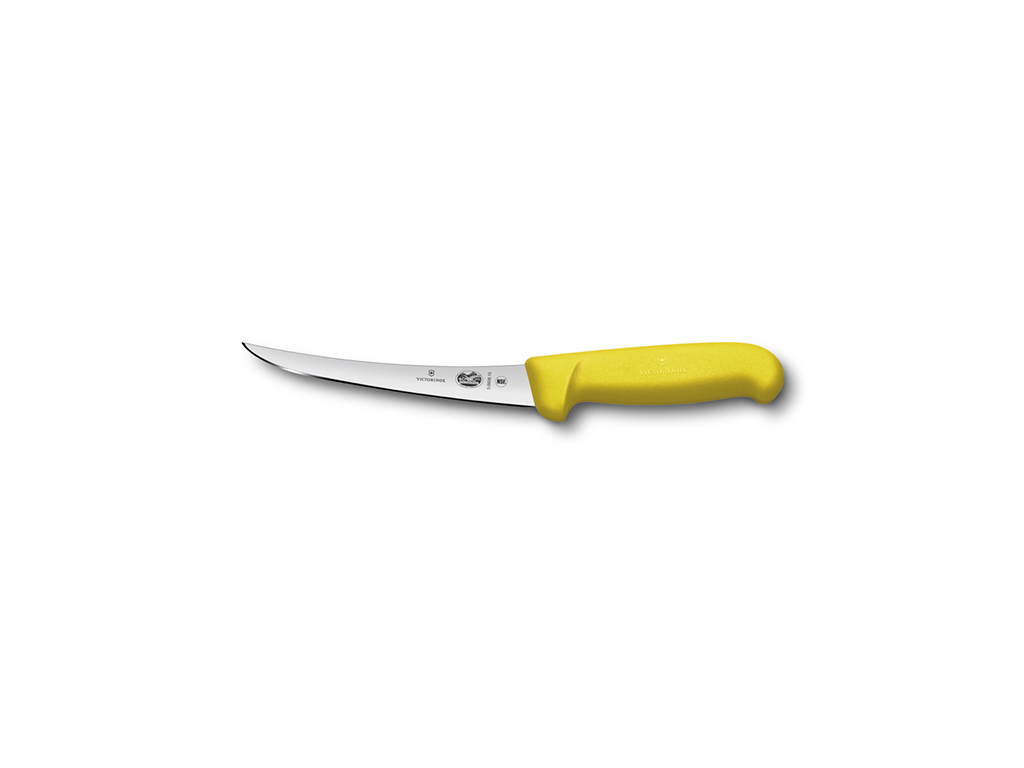 Deshuesador, 15 cm Victorinox Fibrox, amarillo, delgado, con curva