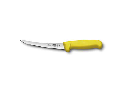 Deshuesador, 15 cm Victorinox Fibrox, amarillo, delgado, con curva