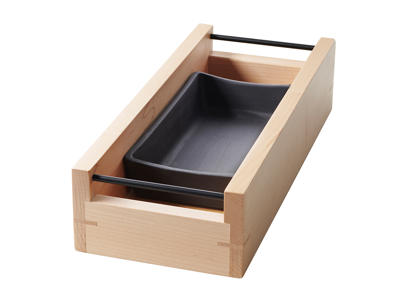 Caja de almacenamiento Pan 32,5x13 cm Arce Una Escena