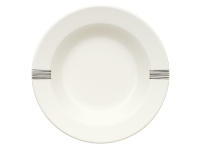 Plato hondo Black Lines Día 230 mm