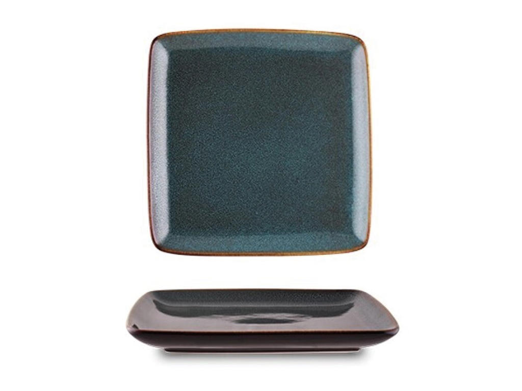 Plato Plano 20x20 cm Petróleo Monsul