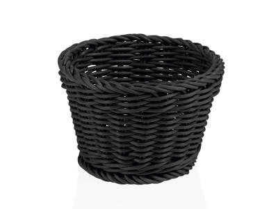 Cesta de pan Negra 13 cm H10 cm Weaver Pro
