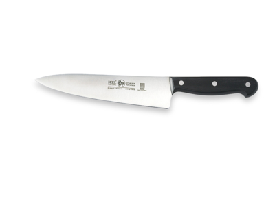 Cuchillo de cocina - Acero inoxidable - Negro - 200mm - 220g - 56HRC