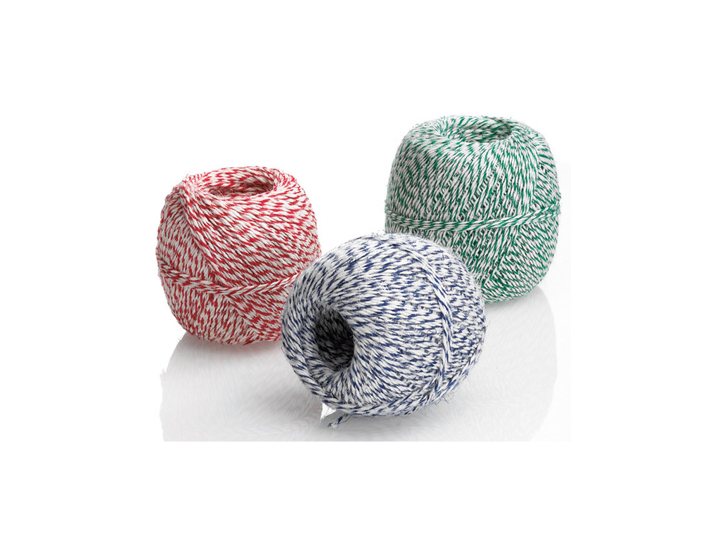 Hilo para salchichas, 325 m, azul/blanco, 200 g