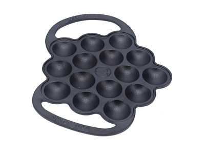 Sartén de æbleskive, Victoria, hierro fundido