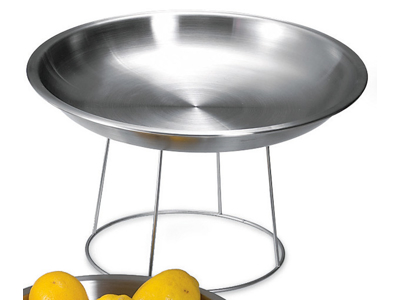 Pie para bandeja de mariscos H 18 cm  25x21 cm