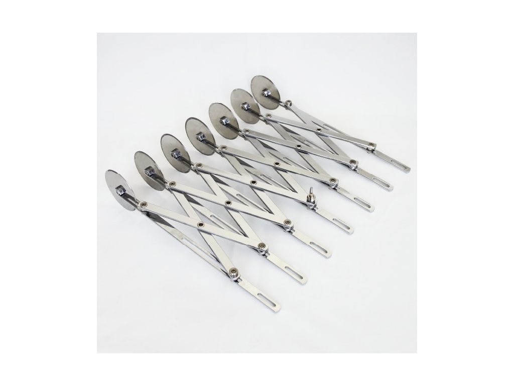 Cortador de masa, recto, con 7 ruedas