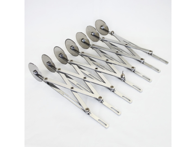 Cortador de masa, recto, con 7 ruedas