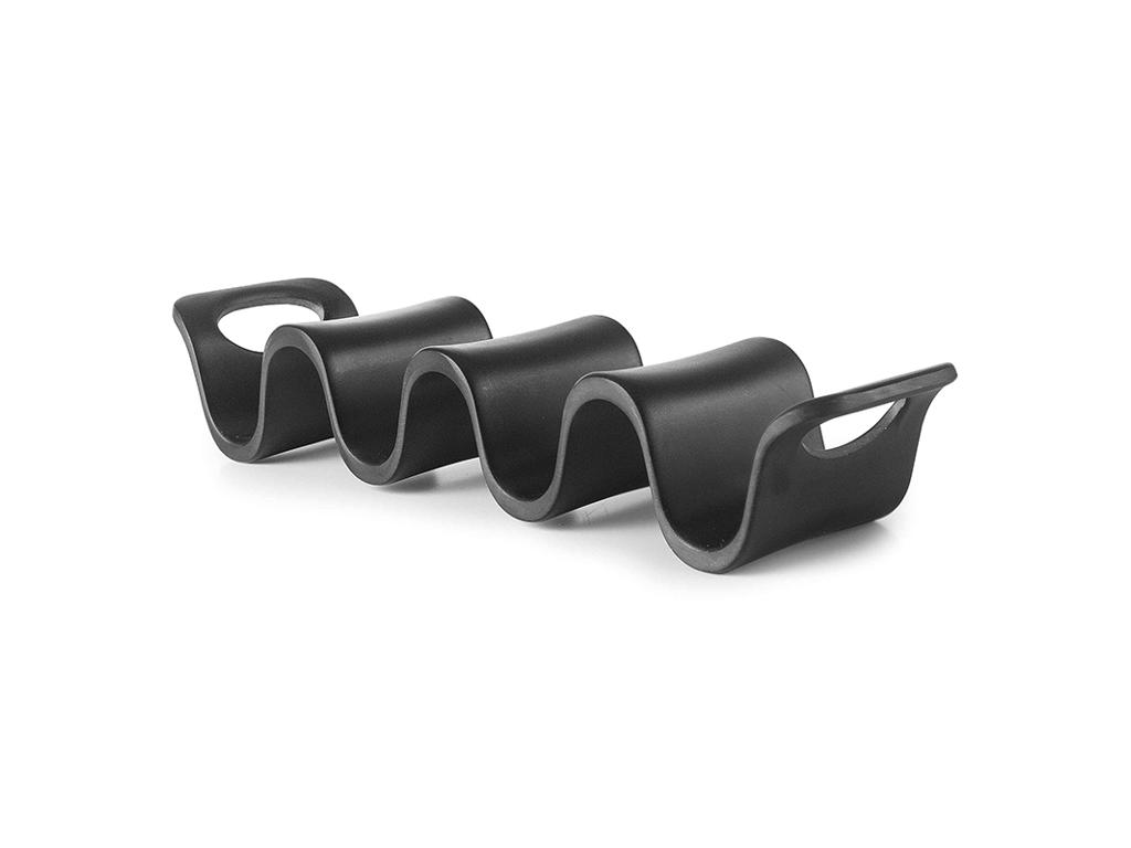 Soporte para Tacos 3-4 pcs Negro Melamina
