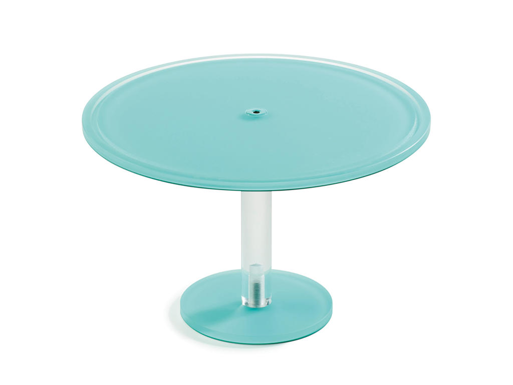 Soporte para pastel con pie 33 cm Turquesa Mealplak