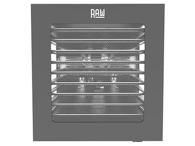 Dehydrator m glas låge RAW 10 hylder 