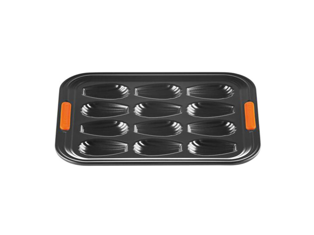 Bandeja para hornear - Acero al carbono - Negra - 43x27cm - 12 huecos