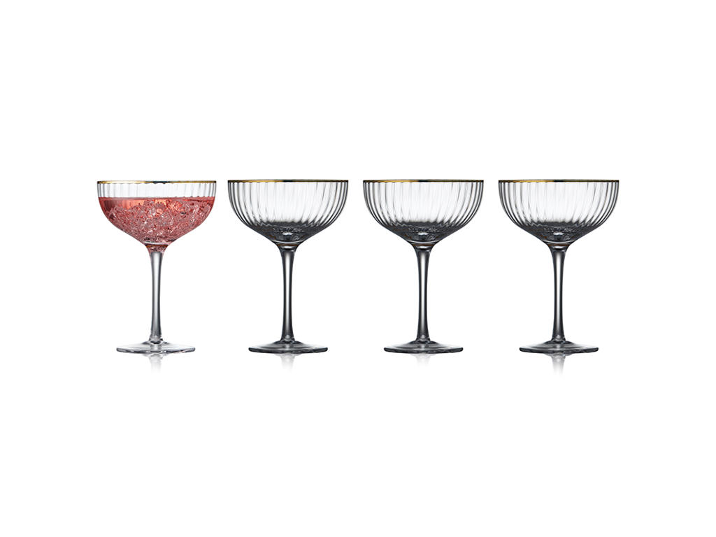 Vaso Cóctel Palermo Oro 31,5 cl 4 uds