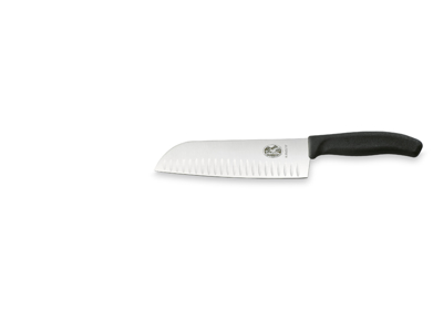 Cuchillo Santoku, 17 cm, Victorinox Fibrox, con corte de aire