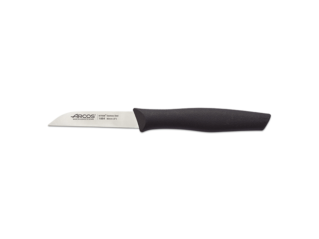 Cuchillo pelador, 8 cm, Arcos Nova, Negro