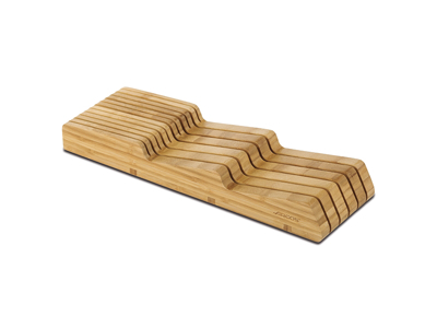 Soporte para cuchillos para cajón, Arcos, bambú