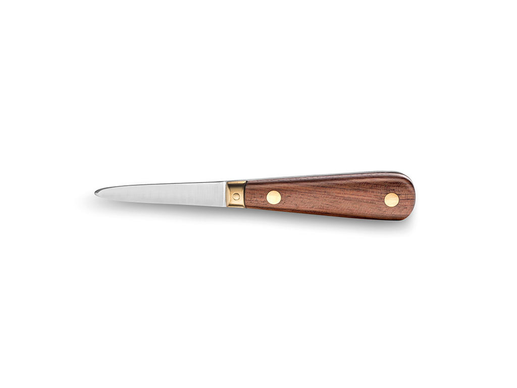 Cuchillo de ostras francés lujo madera 2 remaches