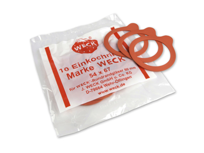 Weck Gummiring para RR60 - paquete con 10 piezas
