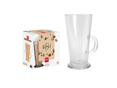 Vaso Irish Coffee 25 cl con asa 2-pack