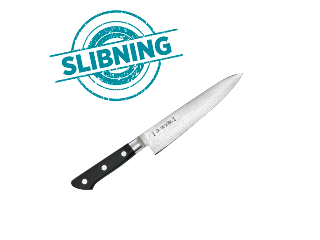 Cuchillo de mano afilado bajo 21 cm.