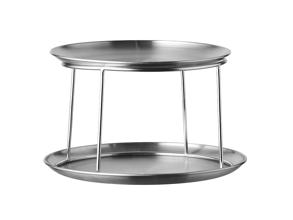 Plato para mariscos con pie 2 niveles HOGAR