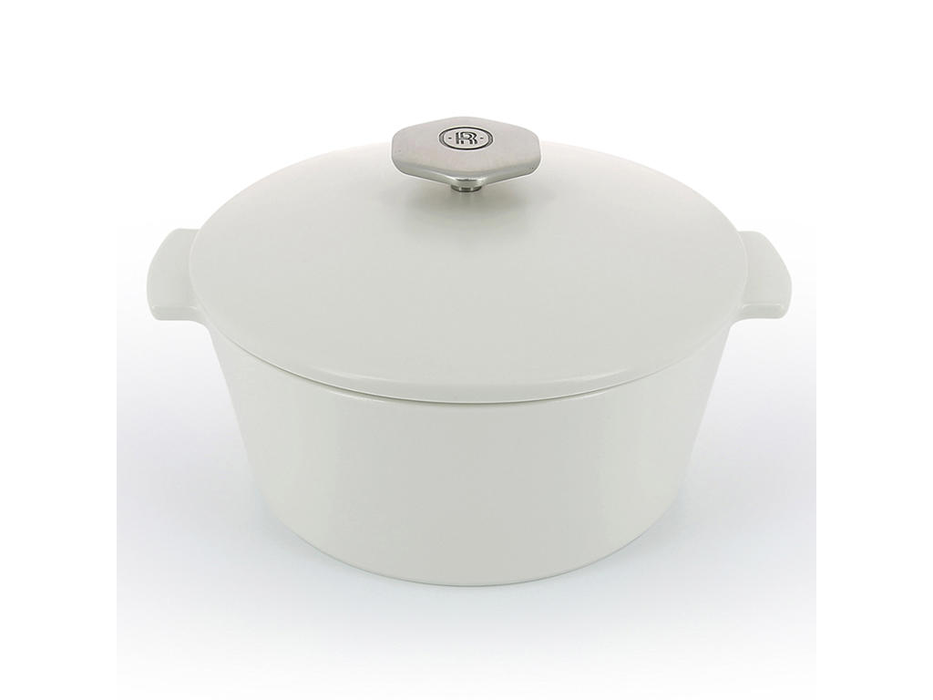 Cocotte RVLT 22 cm satinado/Blanco