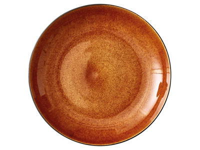 Plato 40 cm Negro/Ámbar BITZ