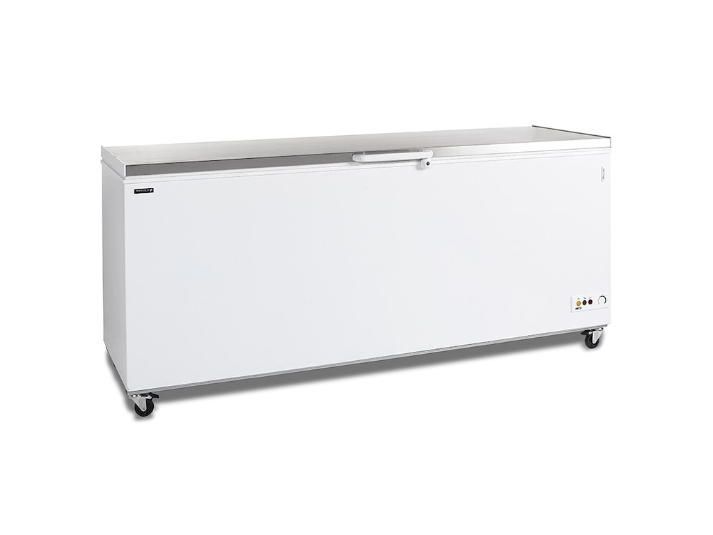 Congelador horizontal 593 ltr Blanco/RF con ruedas y tapa