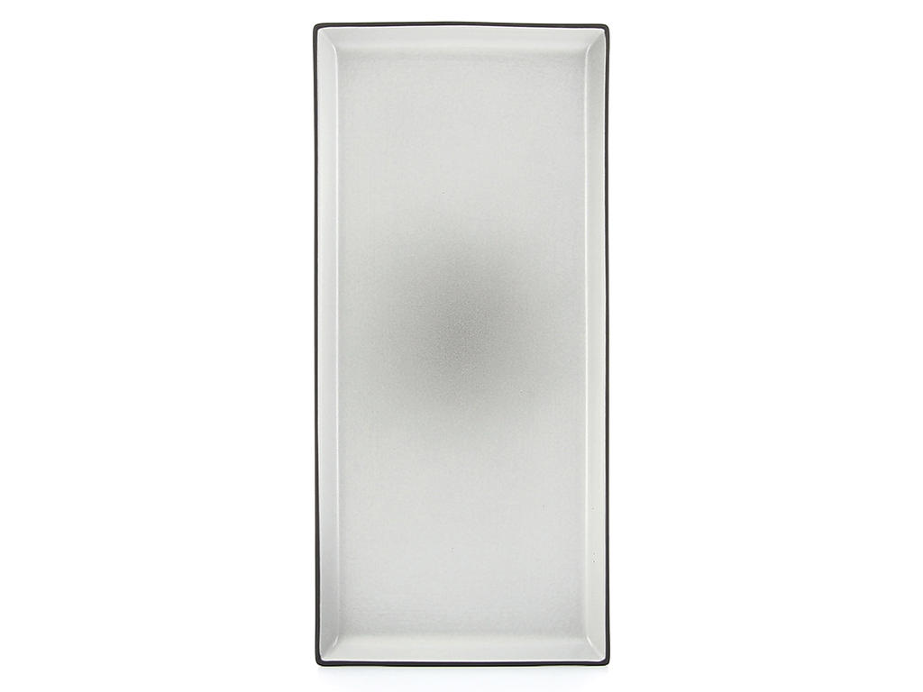 Plato Rectángulo 32,5x15 cm Negro Equinoxe