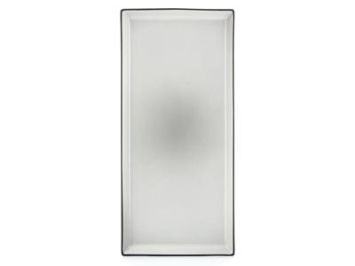 Plato Rectángulo 32,5x15 cm Negro Equinoxe