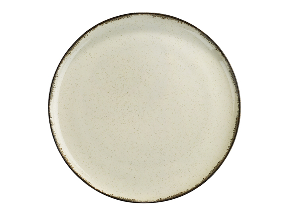 Plato plano  19 cm Crema Perla