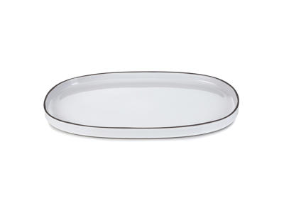 Plato Oval 46,5x29 cm Blanco Caractere