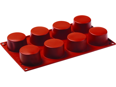 Molde para hornear de silicona, cilindro 8 forma  60 mm