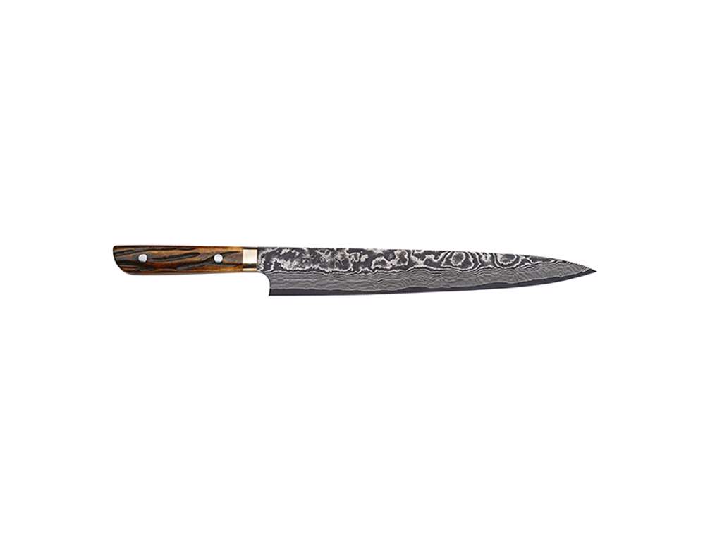 Cuchillo de trinchar, 27 cm, Takefu Yellow Bull, VG-10 61 capas