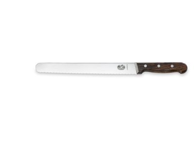 Cuchillo universal, 25 cm, Victorinox, mango de madera, con hoja ondulada