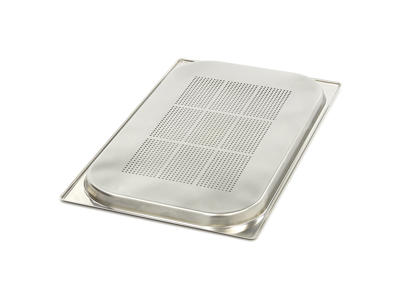 Contenedor de cantina perforado 1 / 1GN en acero inoxidable | 20mm