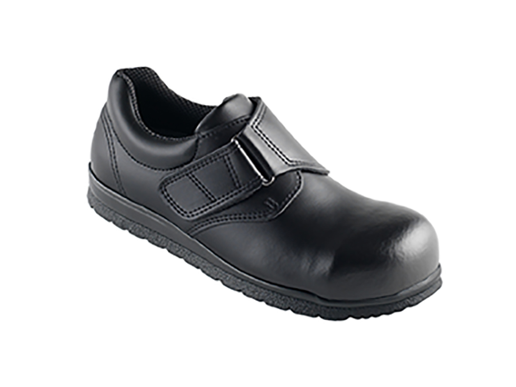 Zapatos de seguridad con velcro, negro