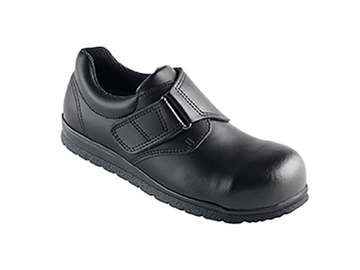 Zapatos de seguridad con velcro, negro