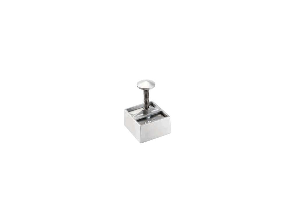 Prensa para carne de aluminio de 9,5 x 9,5 cm