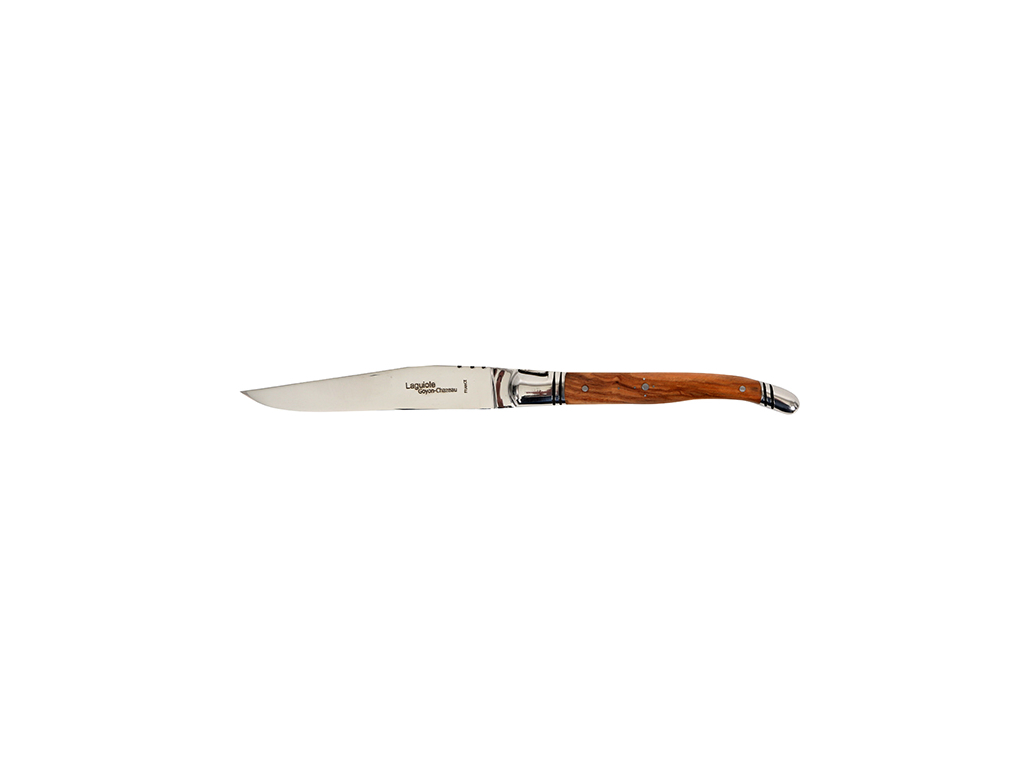 Cuchillo de carne, Laguiole Prestige, Mango de madera de olivo